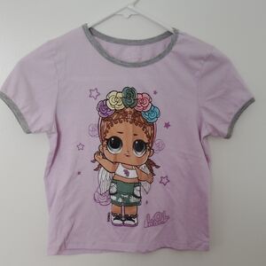 L.O.L. Surprise! Lavender Tee with Graphic Print